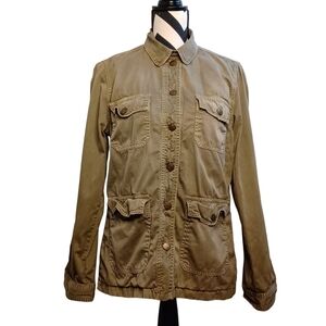 Current/Elliott The Commander Army Green Boho Sz 2 Jacket